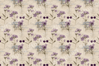 Elegant vintage botanical design with purple phlox flowers and handwritten script.