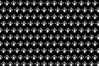 Seamless monkey pattern featuring repeating pixel art chimpanzee faces in black and white.