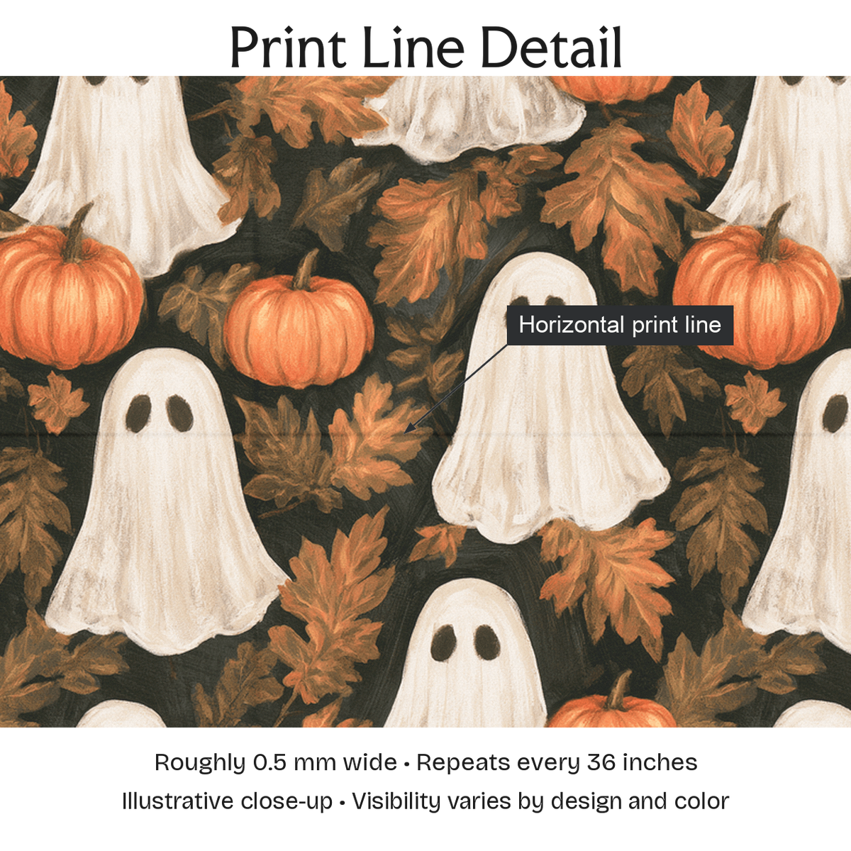 668232 — Print Line Detail. Illustrative close-up; visibility varies by design and color.