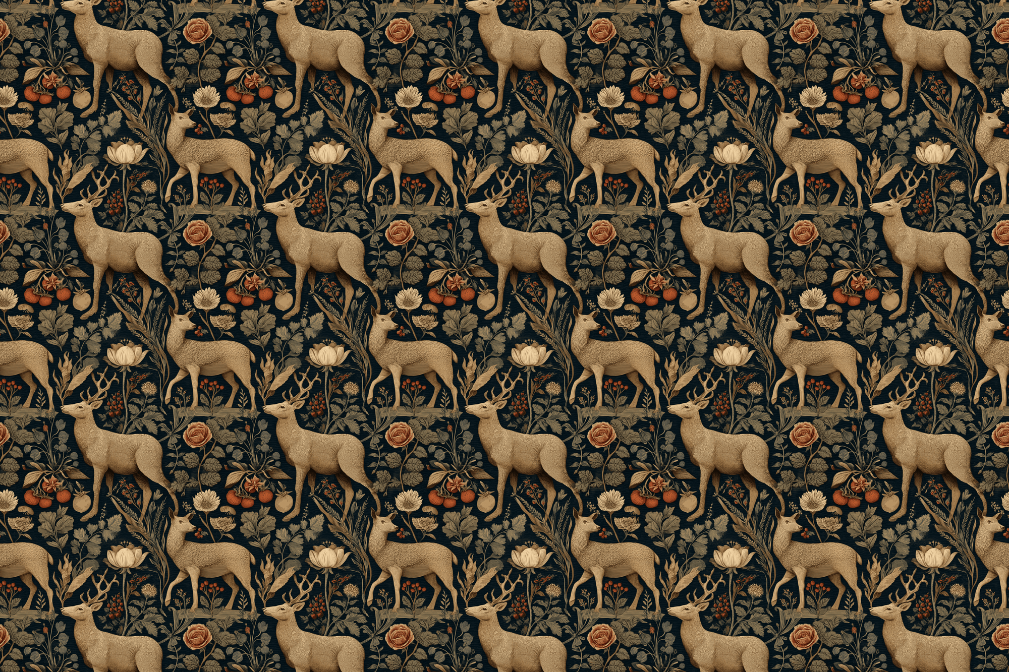 Autumn Woodland: Vintage Deer Gift Wrap