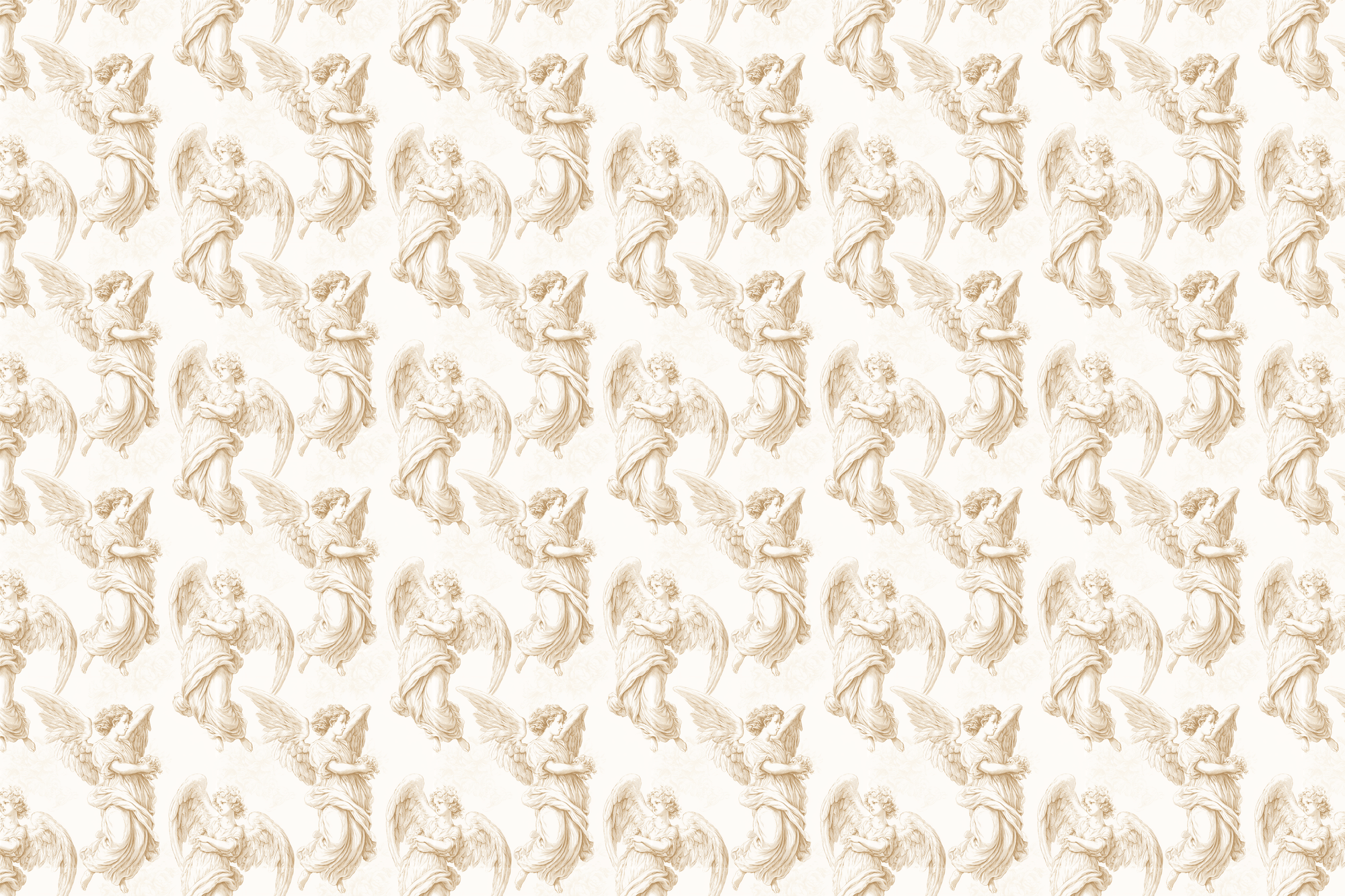 Heavenly Heritage: Vintage Angel Wrapping Paper