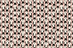 Playful graduation cat pattern with black and white tuxedo cats wearing mortarboards on a light pink background.