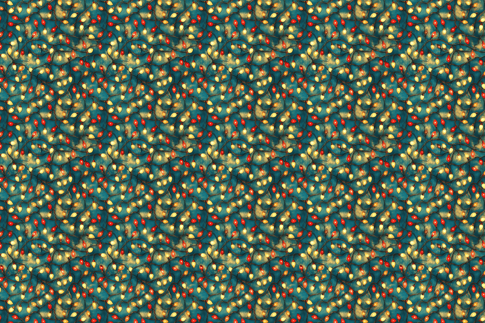 Vibrant Glowing: Christmas Gift Wrap