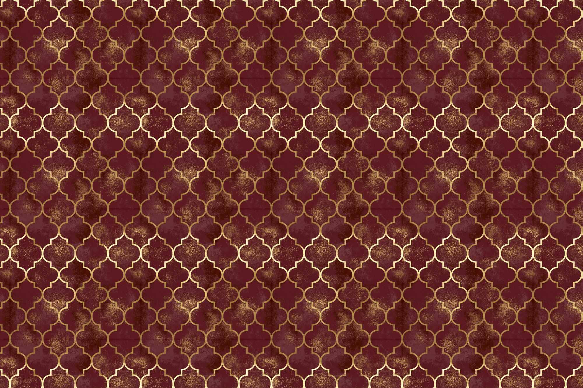 Gilded Grandeur: Vintage Geometric Wrapping Paper