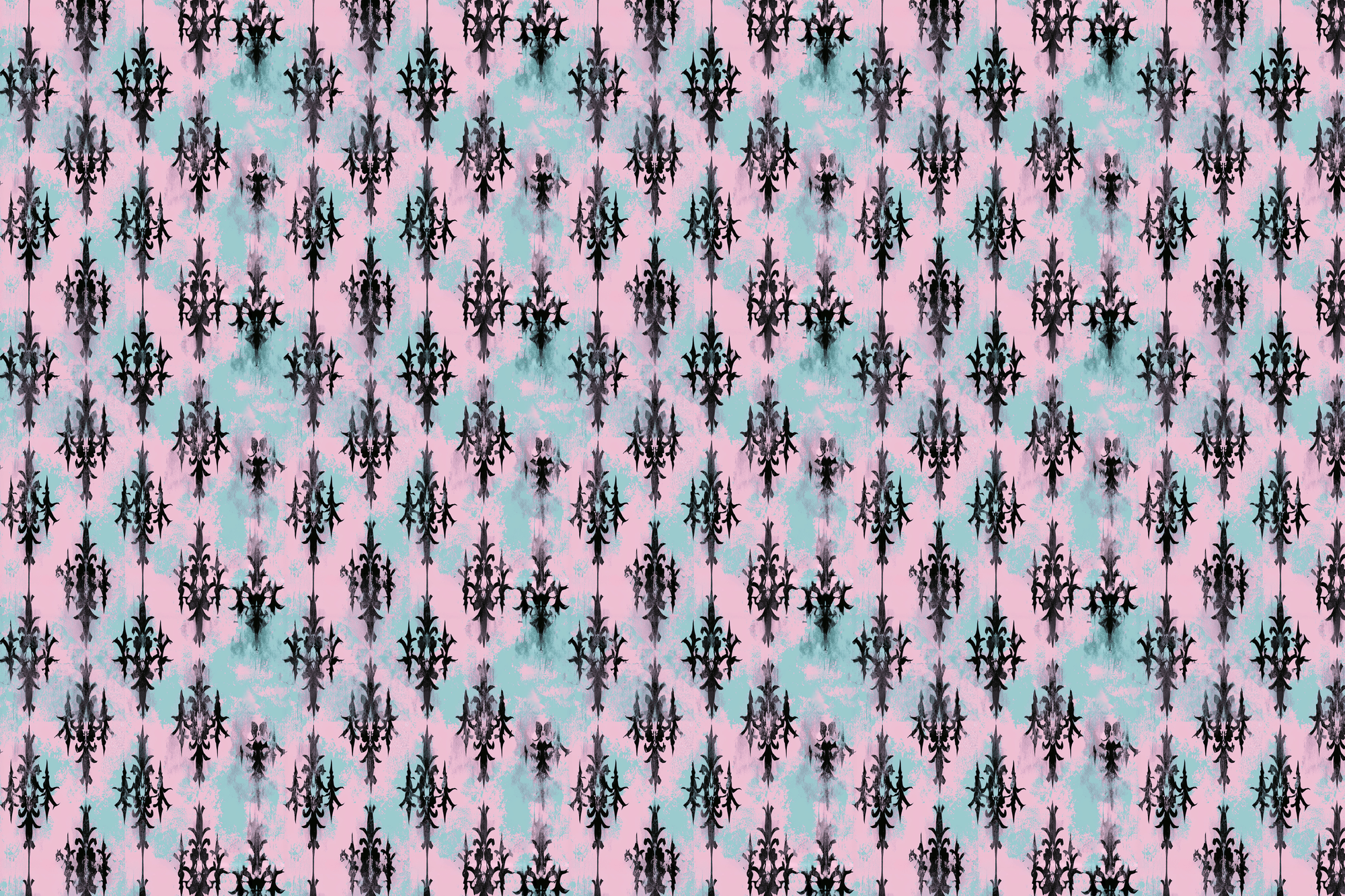 Pastel Purgatory: Gothic Damask Wrapping Paper