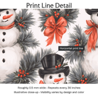 693757 — Print Line Detail. Illustrative close-up; visibility varies by design and color.
