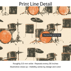 703338 — Print Line Detail. Illustrative close-up; visibility varies by design and color.
