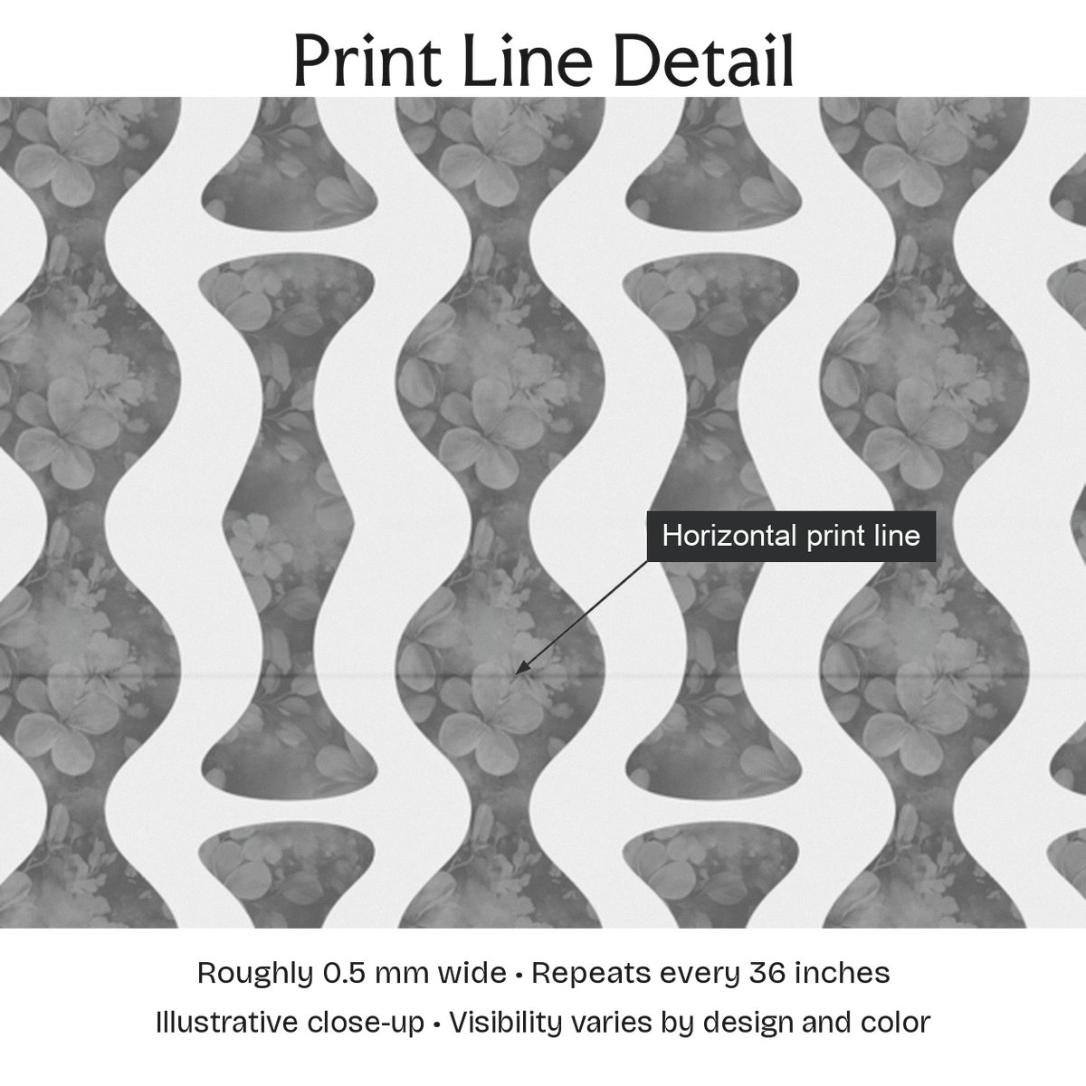 703741 — Print Line Detail. Illustrative close-up; visibility varies by design and color.