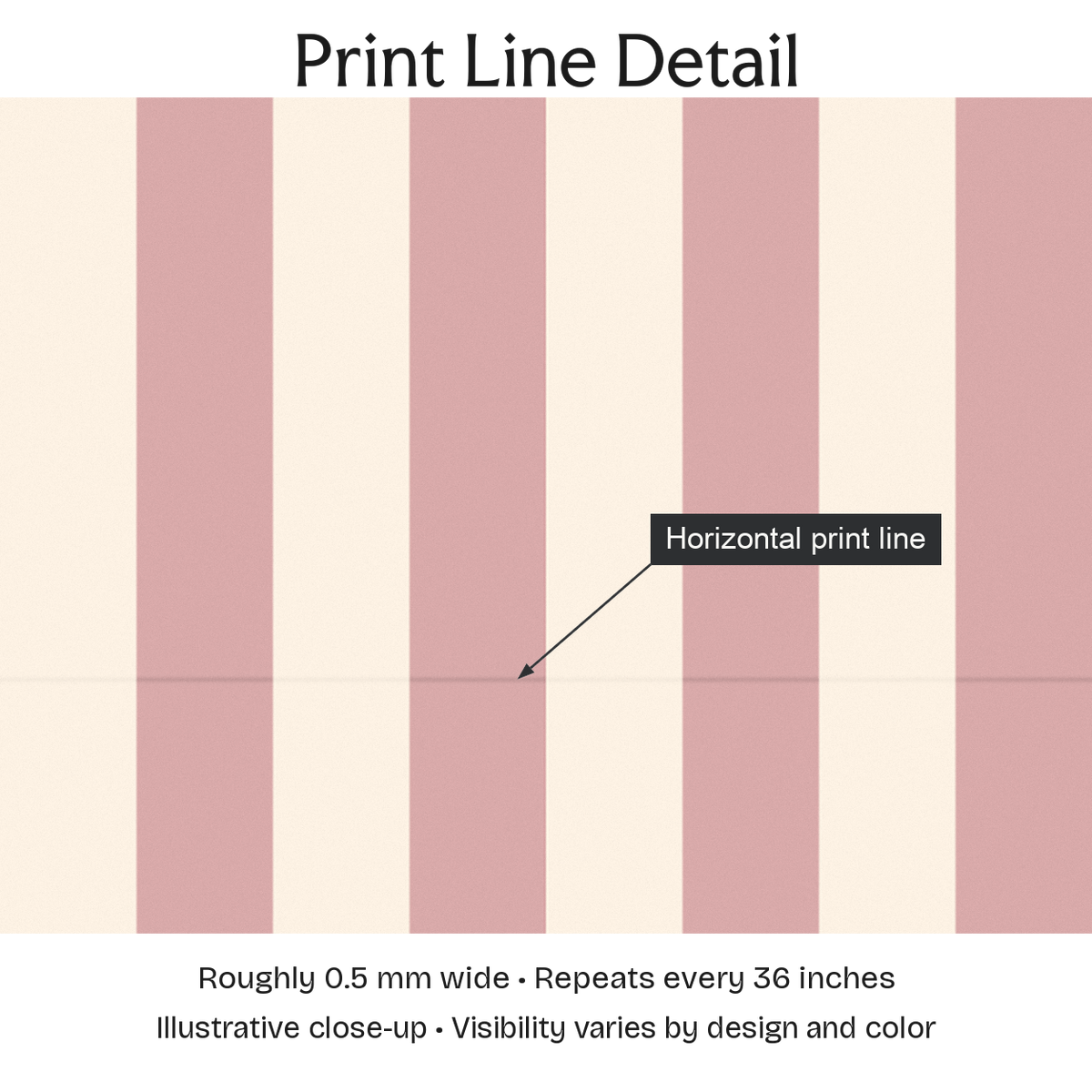 704789 — Print Line Detail. Illustrative close-up; visibility varies by design and color.