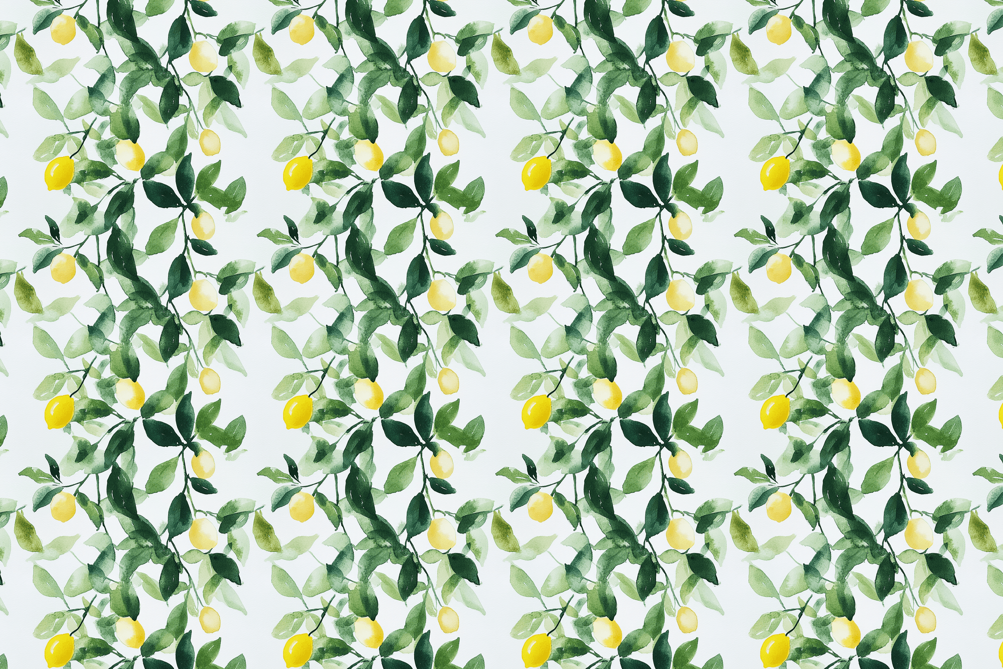 Lively Lemon: Botanical Wrapping Paper