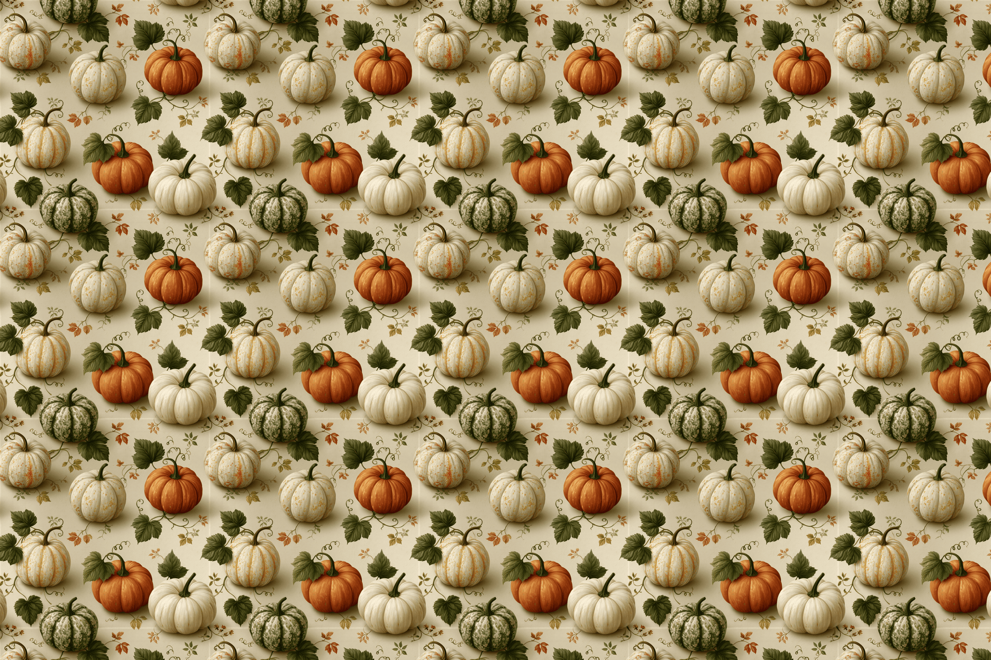 Pleasant Pumpkins: Vintage Pumpkin Gift Wrap