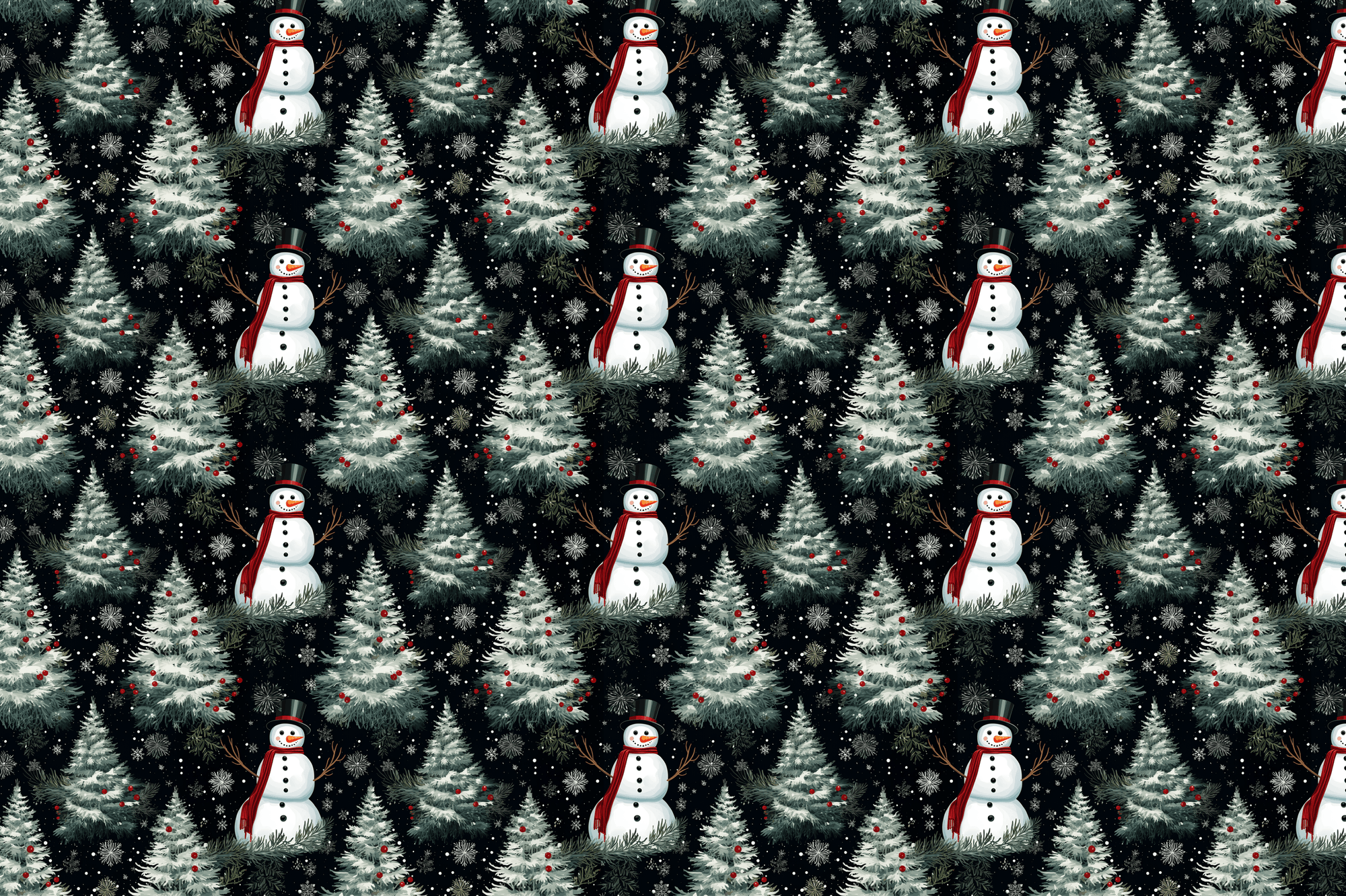 Winter Wonderland: Festive Forest Wrapping Paper
