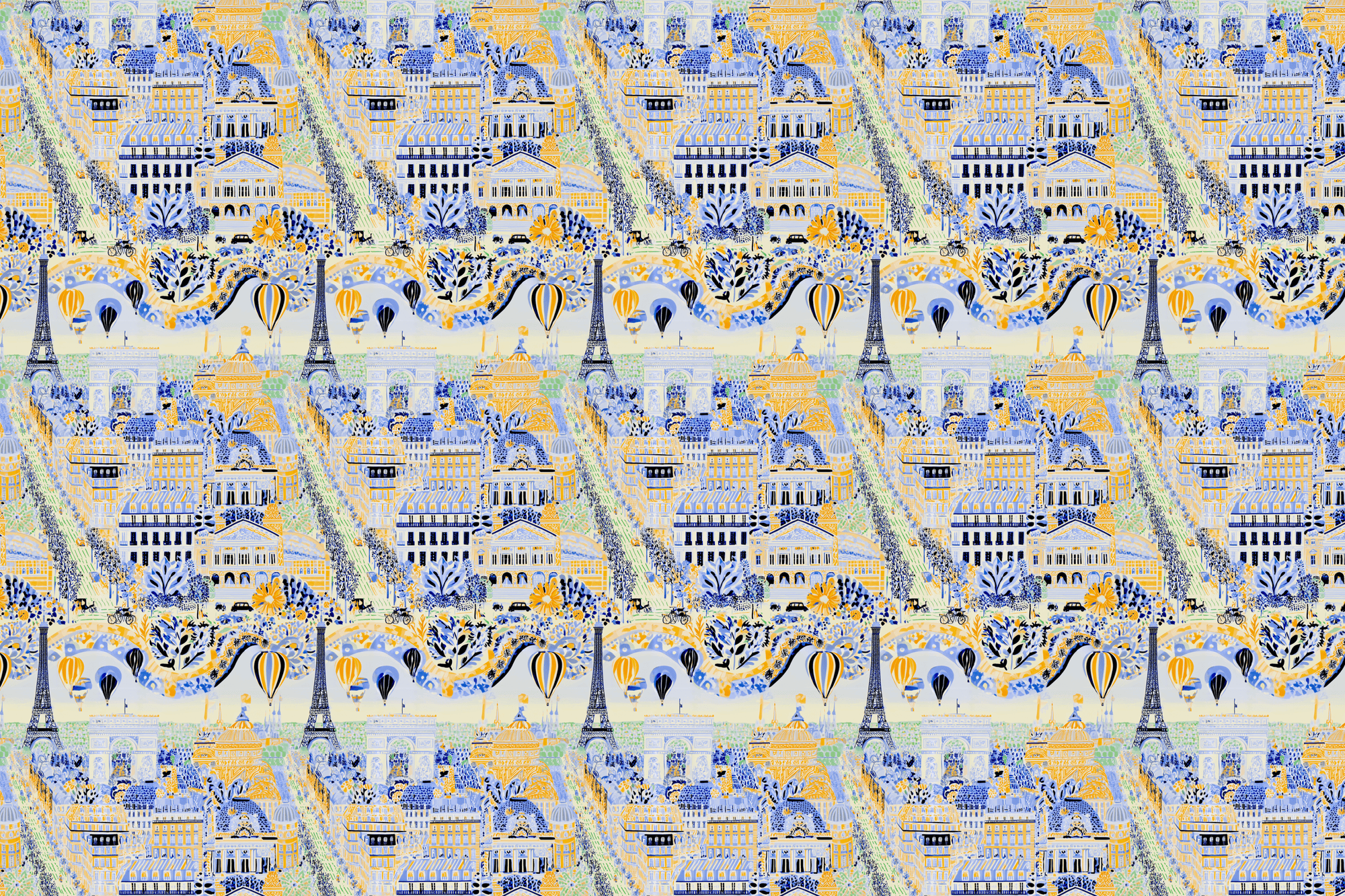 Baguette Fever: Vintage Paris Wrapping Paper