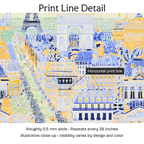 722012 — Print Line Detail. Illustrative close-up; visibility varies by design and color.