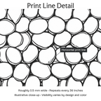 722555 — Print Line Detail. Illustrative close-up; visibility varies by design and color.
