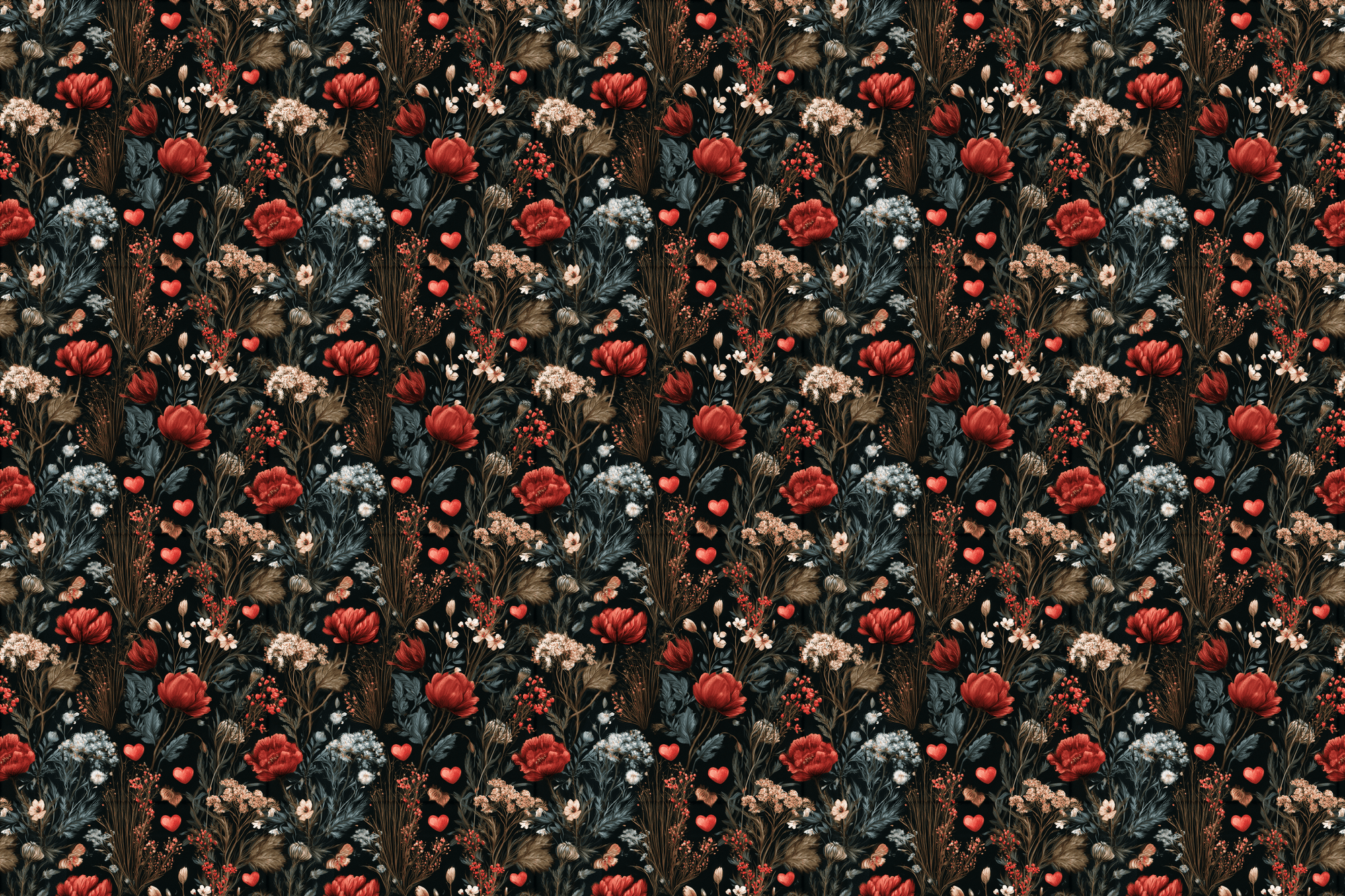 Vampire Florist: Gothic Romance Wrapping Paper