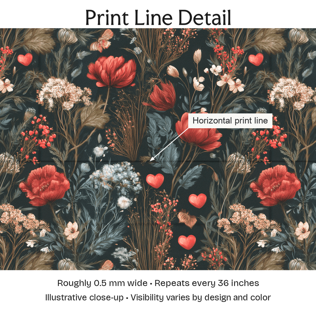 724206 — Print Line Detail. Illustrative close-up; visibility varies by design and color.