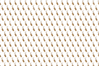 Seamless music pattern with repeating golden brass saxophones on a white background.