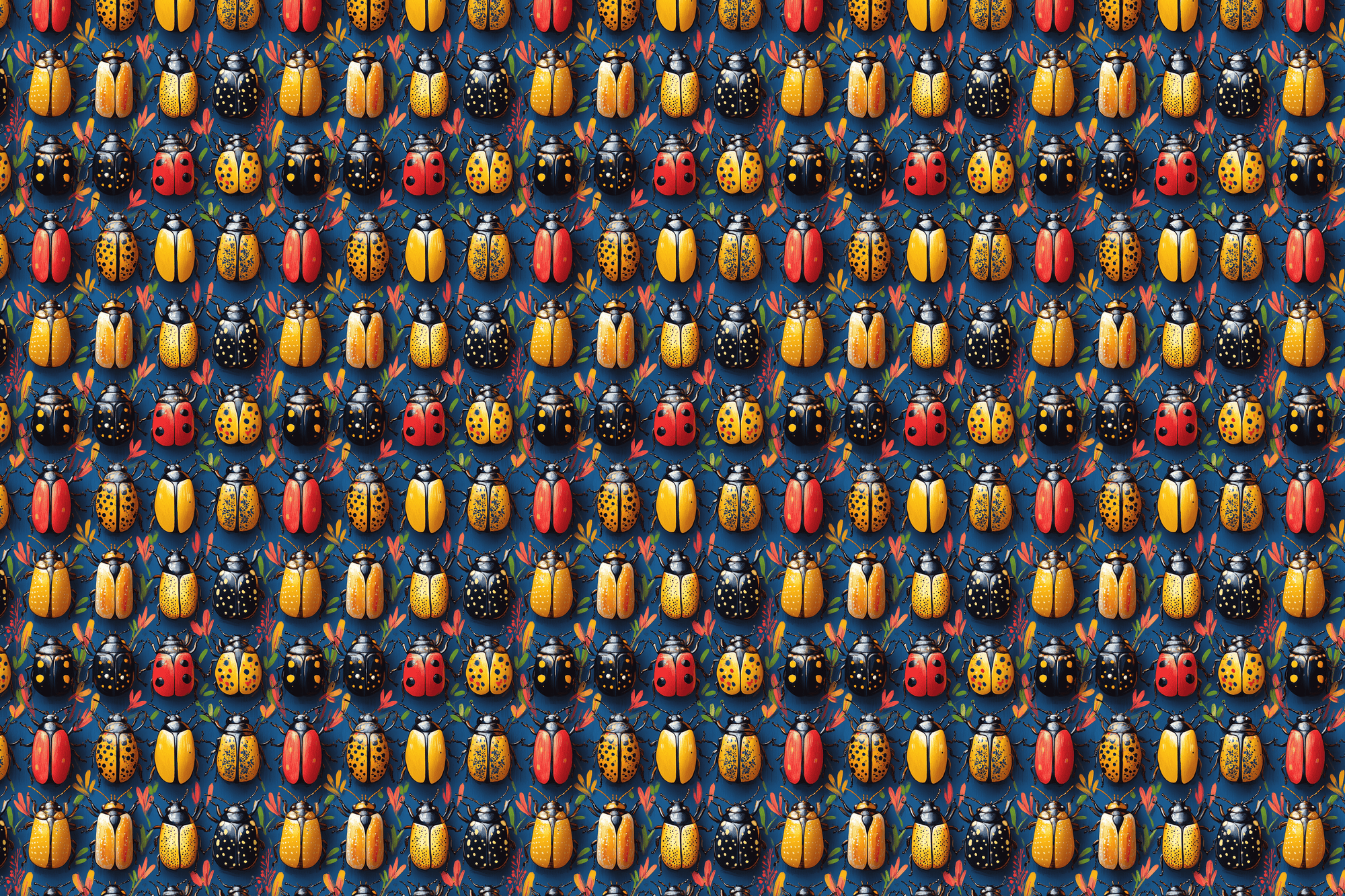 Buggy Botanical: Modern Insect Wrapping Paper