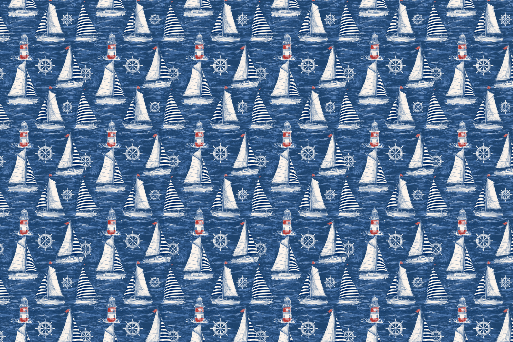 Sailing Seas: Nautical Wrapping Paper