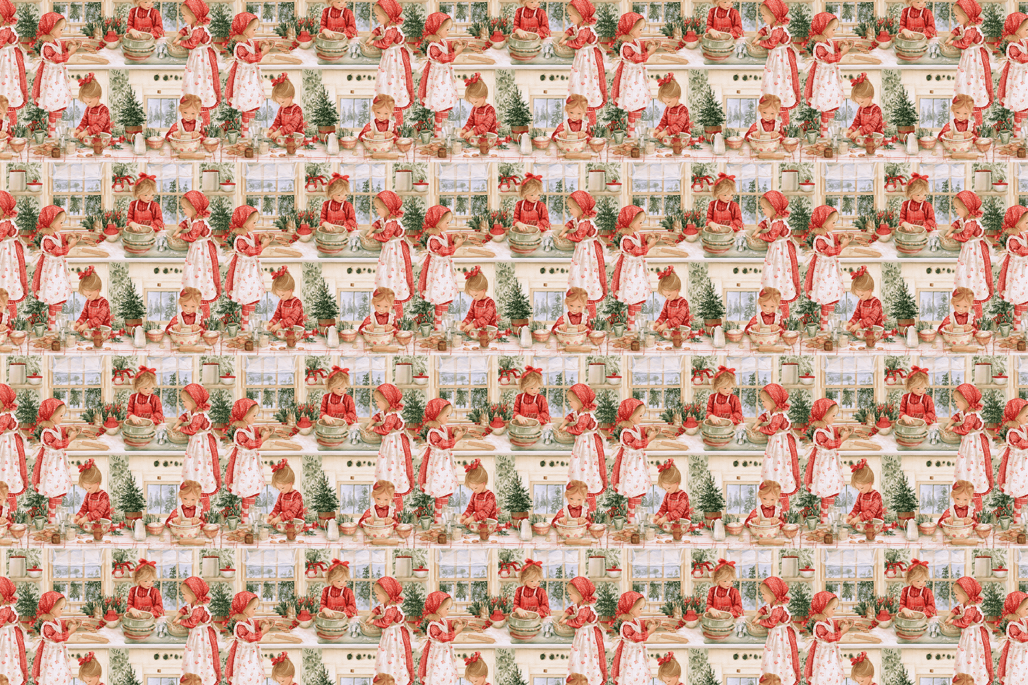Cozy Cottage Kitchen: Christmas Wrapping Paper
