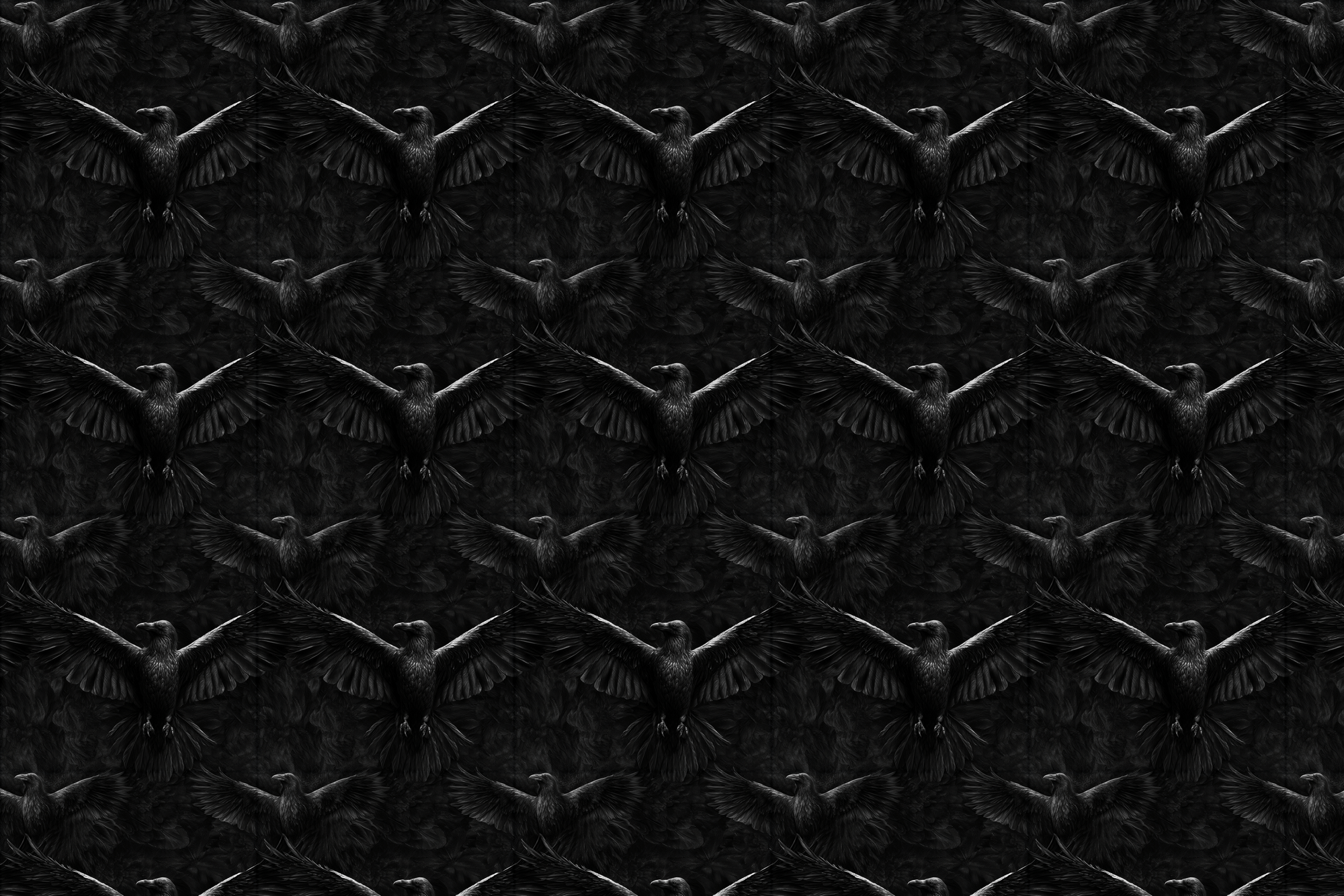 Wicked Wings: Gothic Raven Wrapping Paper