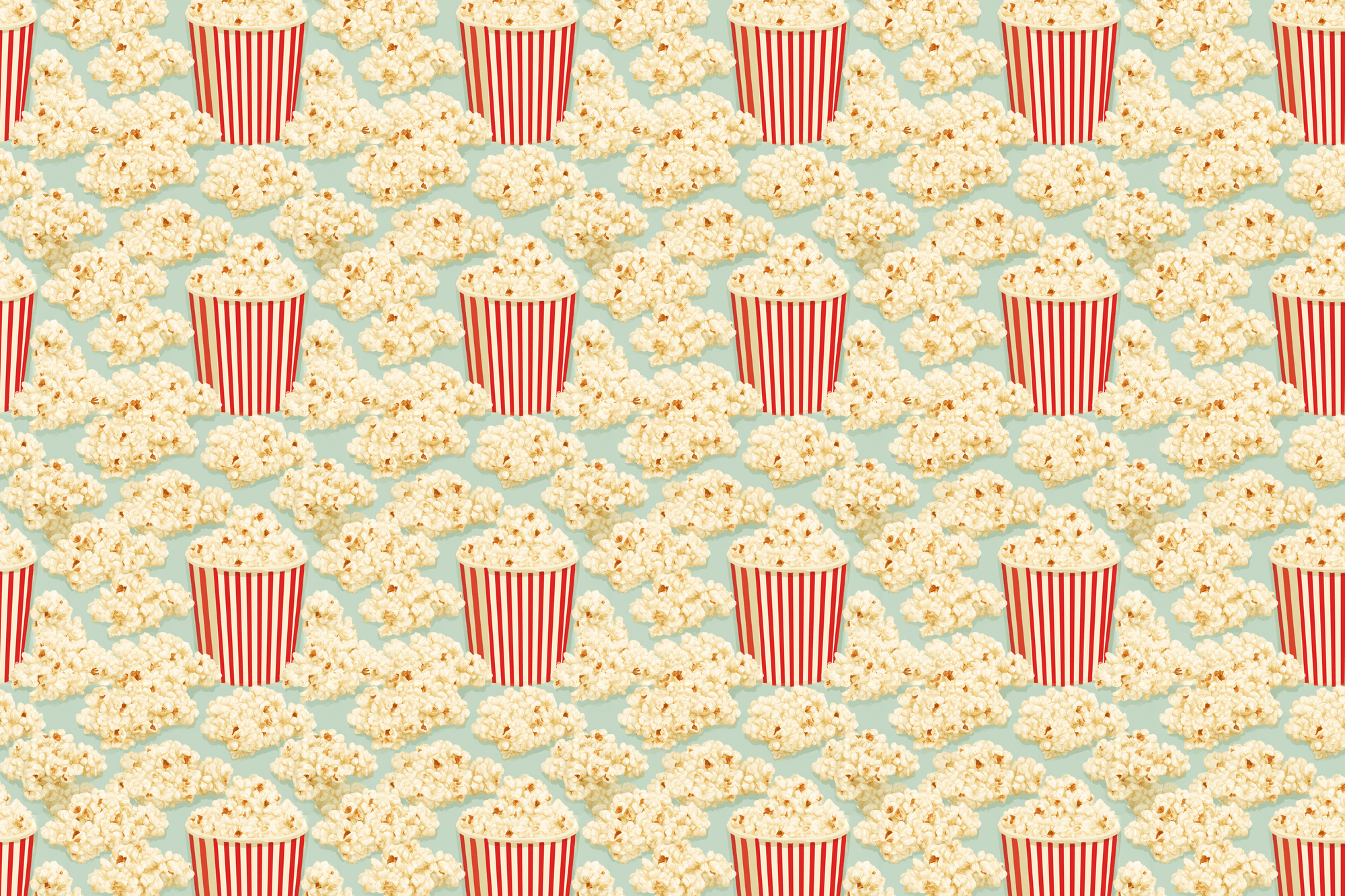 Buttery Delirium: Movie Popcorn Wrapping Paper