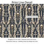 748670 — Print Line Detail. Illustrative close-up; visibility varies by design and color.