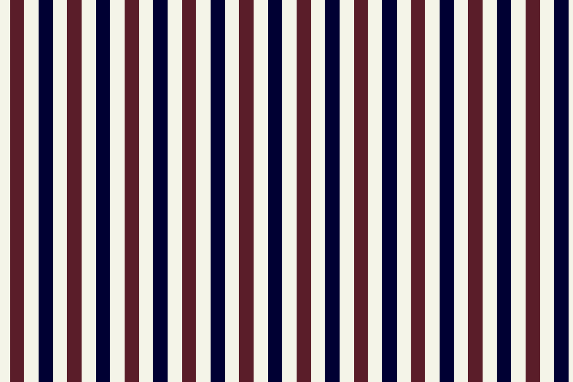 Preppy Americana: Bold Stripe Wrapping Paper