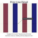 749061 — Print Line Detail. Illustrative close-up; visibility varies by design and color.