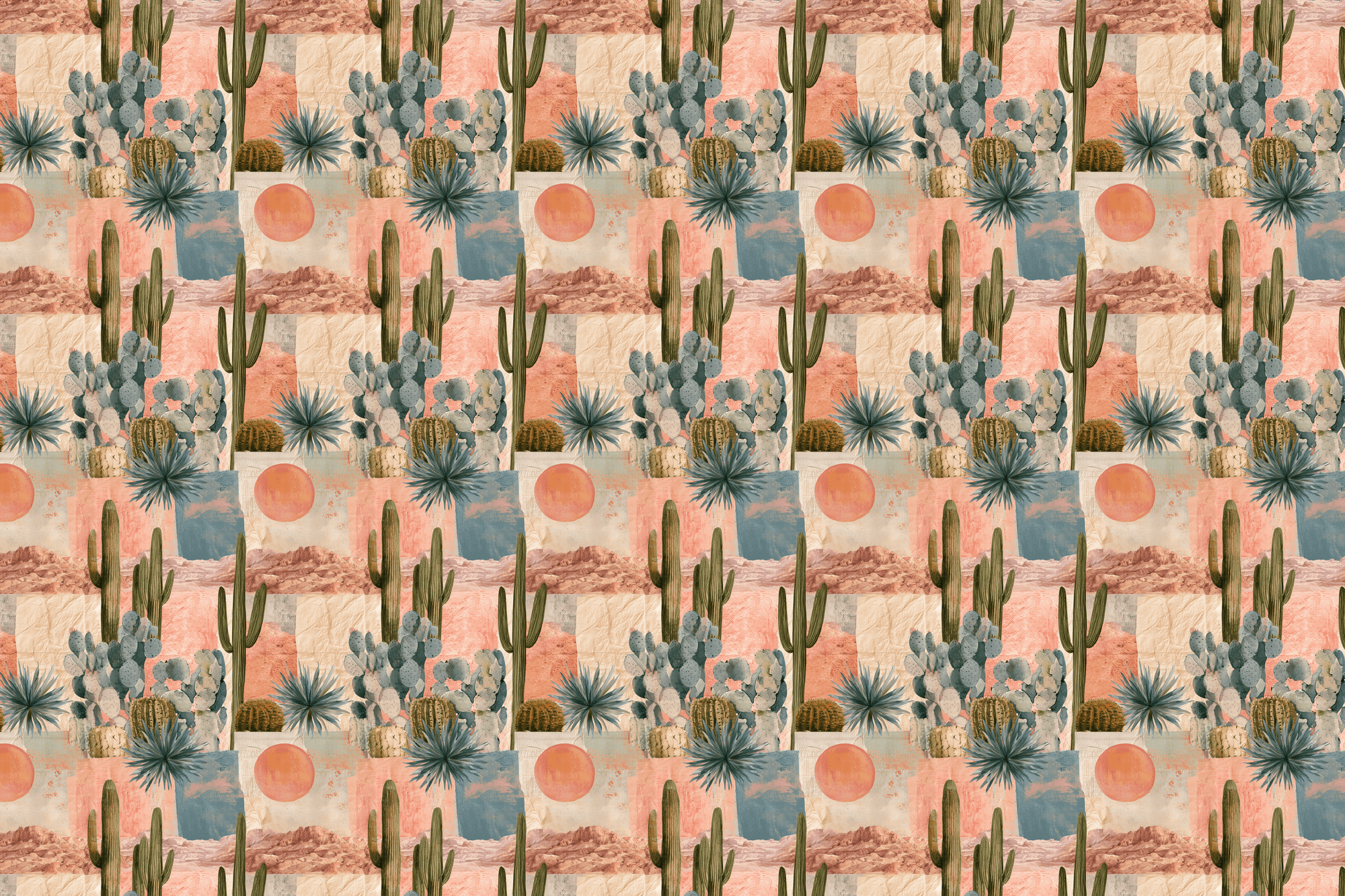 Saguaro Afternoon: Southwestern Desert Gift Wrap