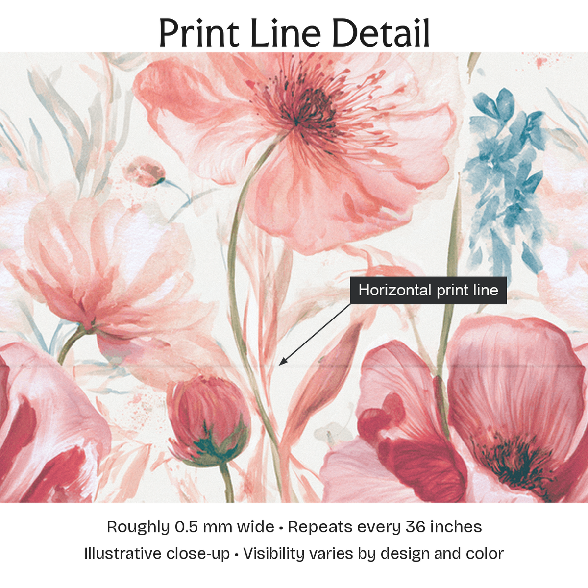 758963 — Print Line Detail. Illustrative close-up; visibility varies by design and color.