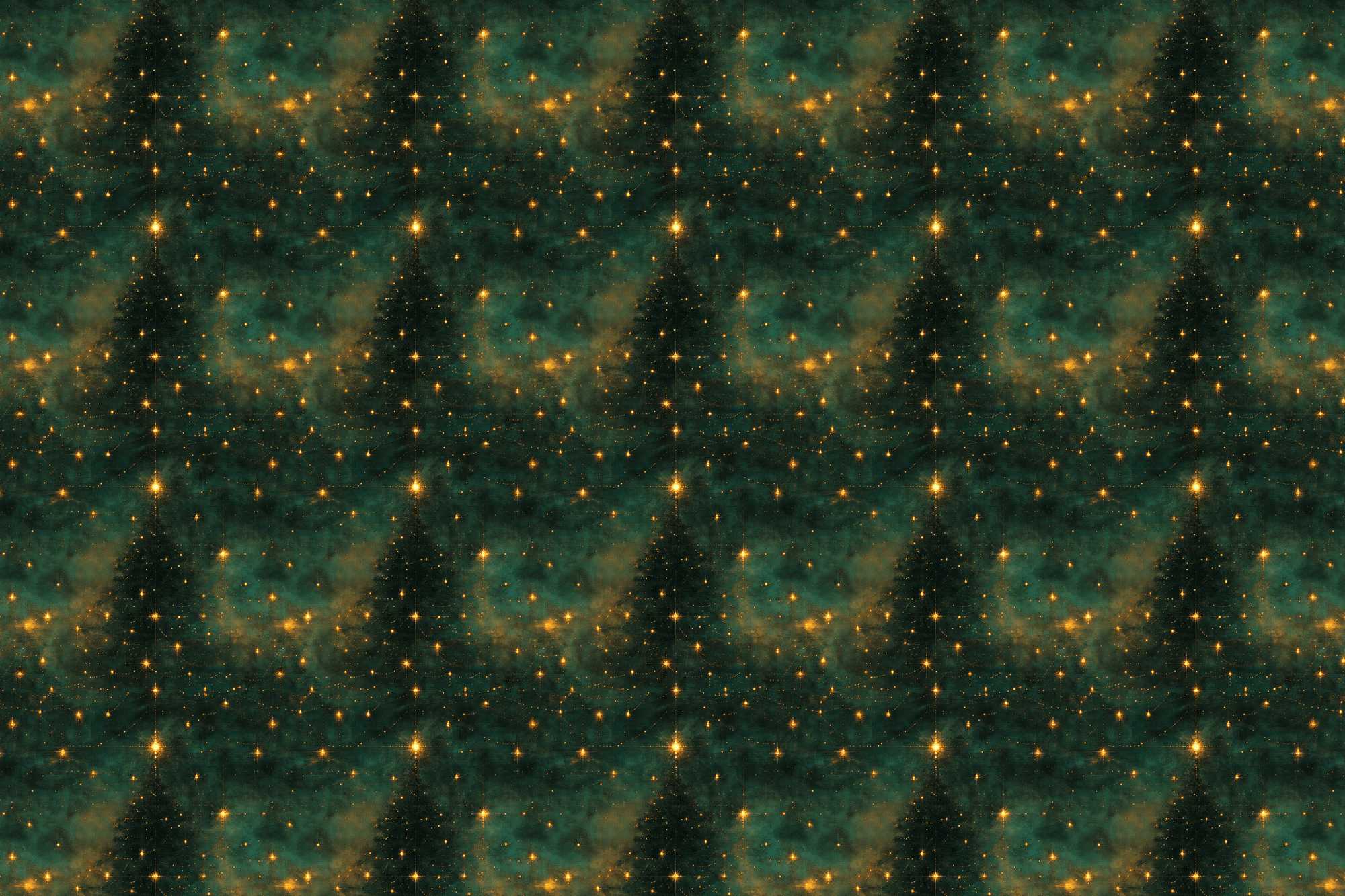 Glimmering Galaxy: Celestial Christmas Wrapping Paper