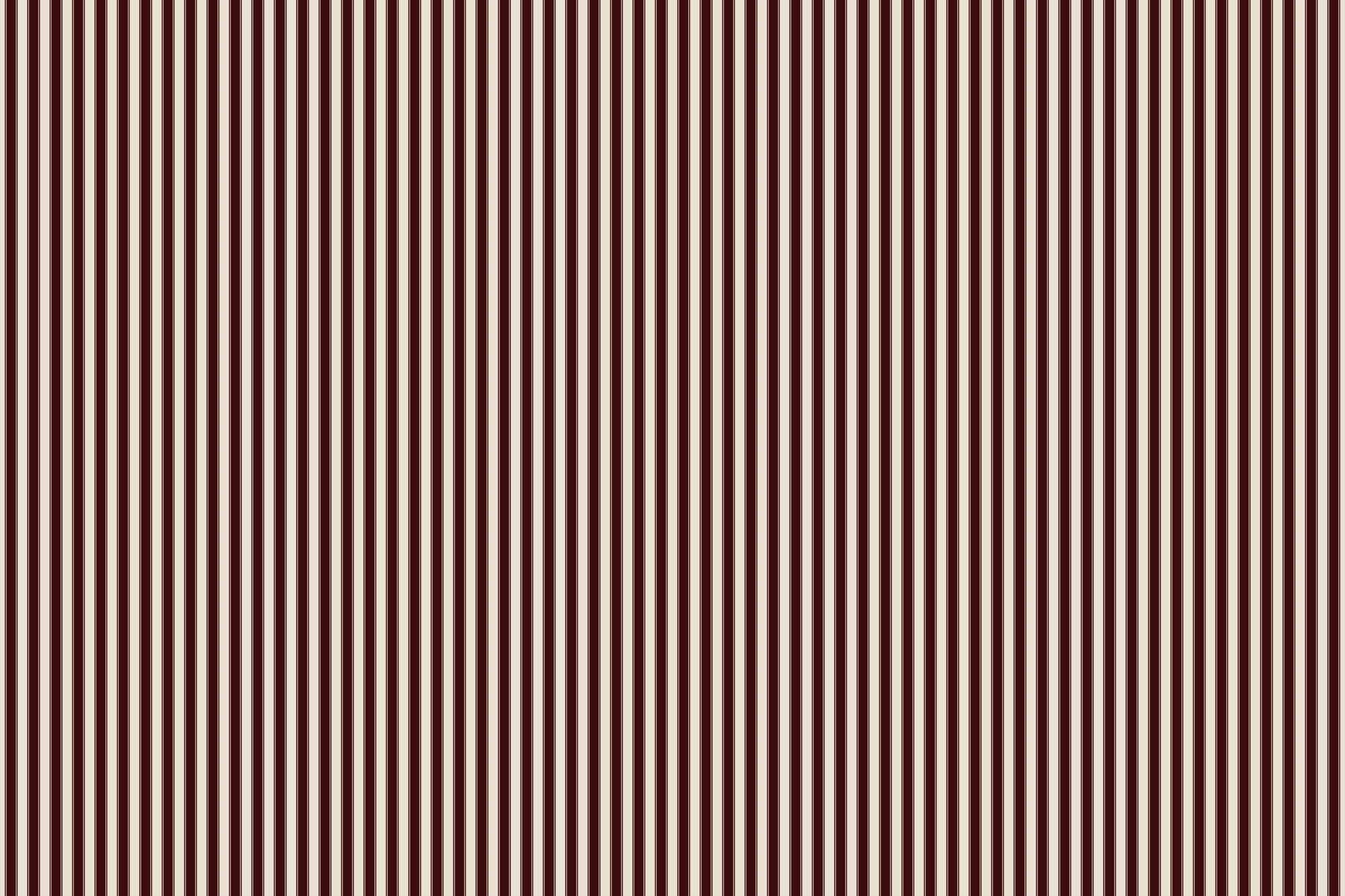 Classic Striped Wrapping Paper: Dark Burgundy Cream Christmas