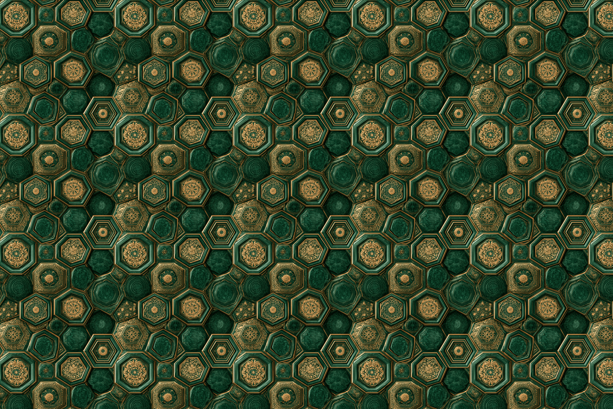 Gilded Greenery: Vintage Wrapping Paper
