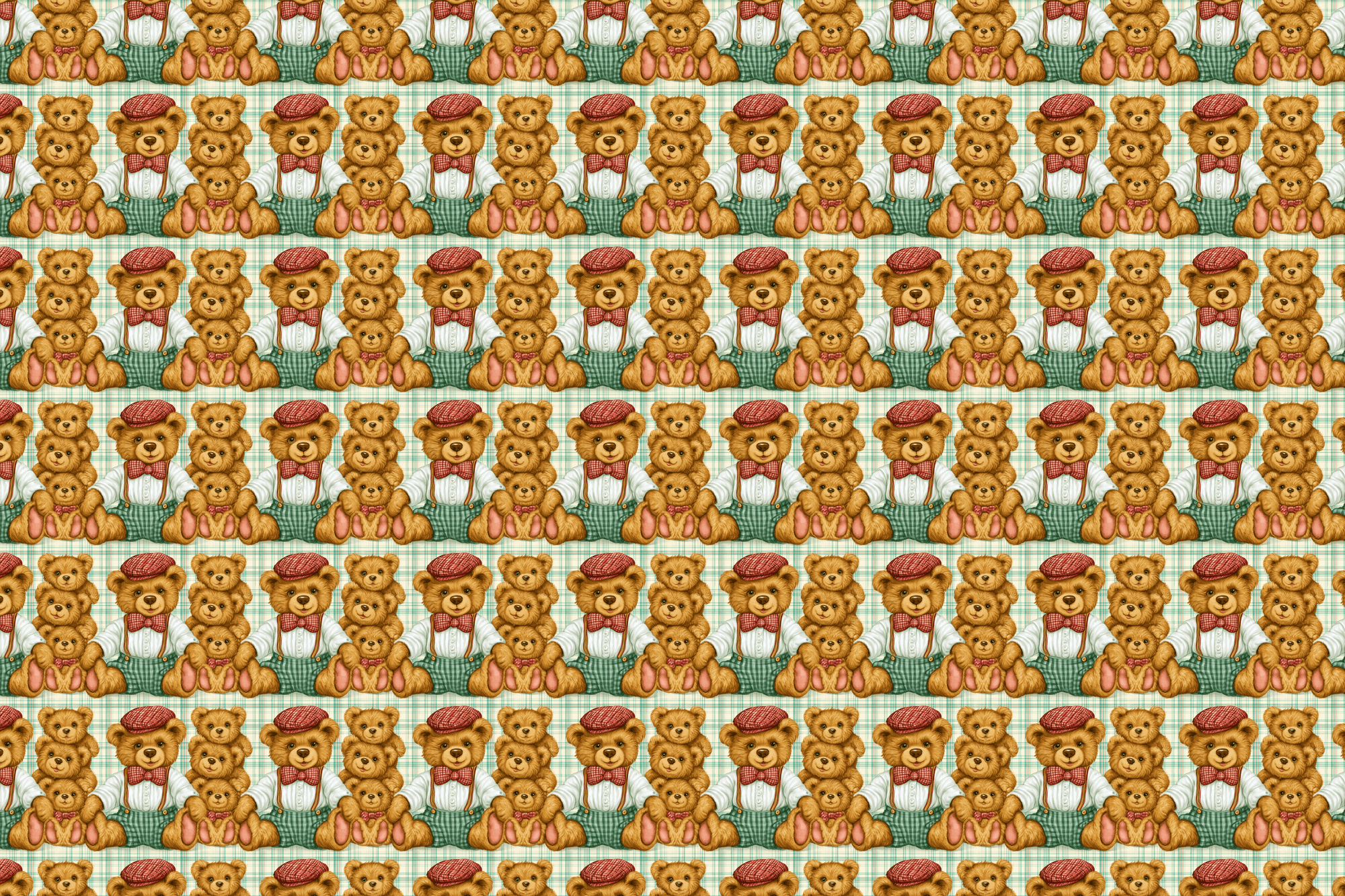 Bearly Sentient: Vintage Teddy Bear Wrapping Paper