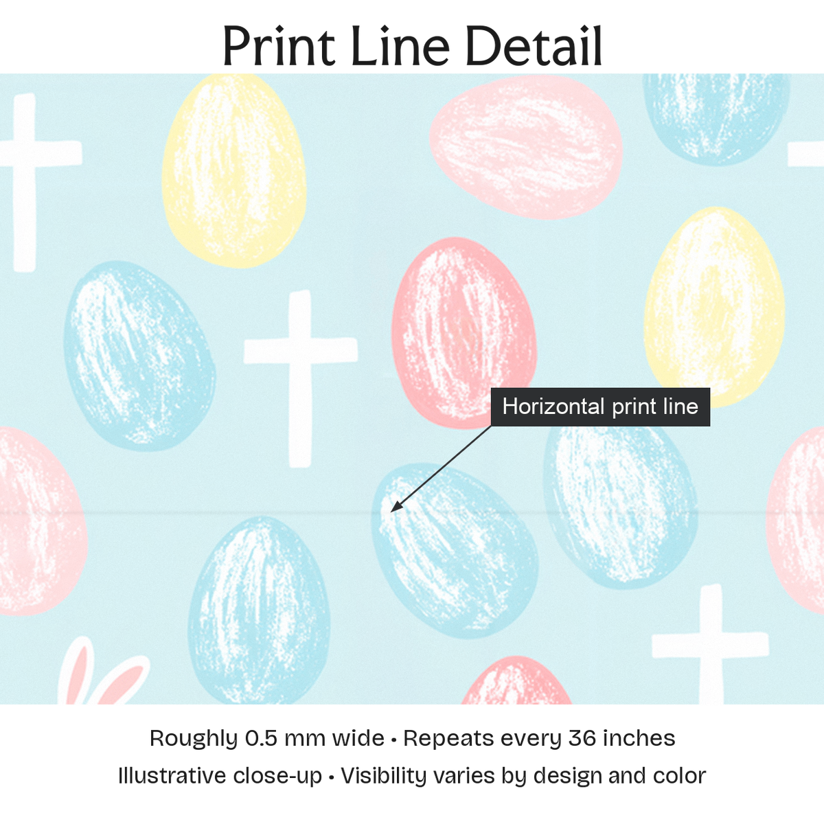 782372 — Print Line Detail. Illustrative close-up; visibility varies by design and color.