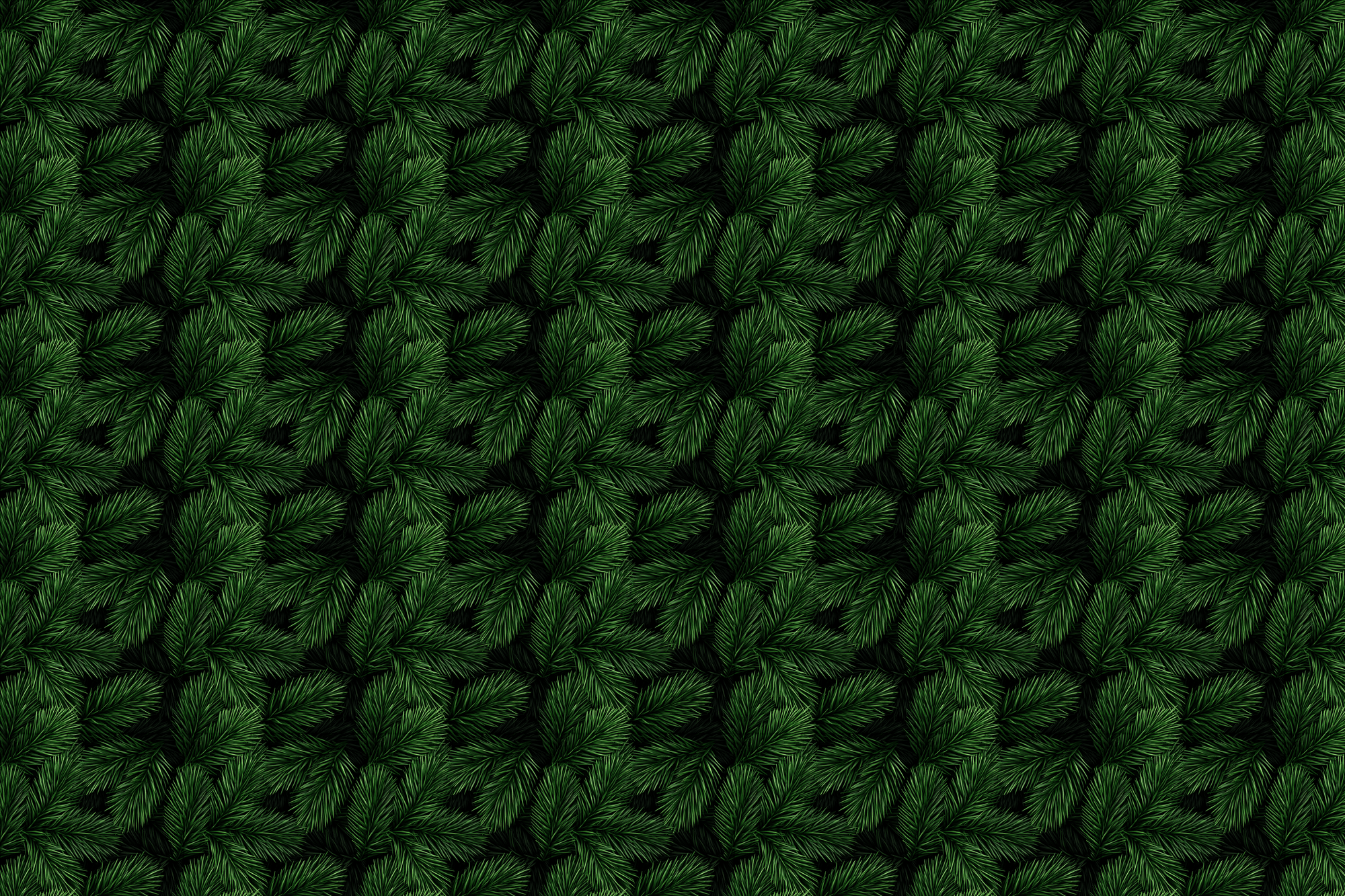 Forest Foliage: Pine Needle Christmas Wrapping Paper