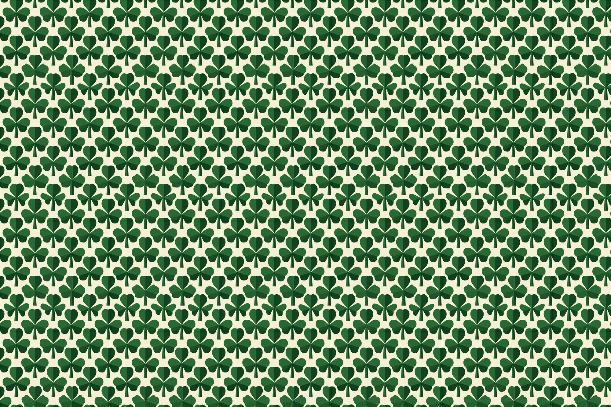 Sober Leprechaun: Modern Shamrock Wrapping Paper