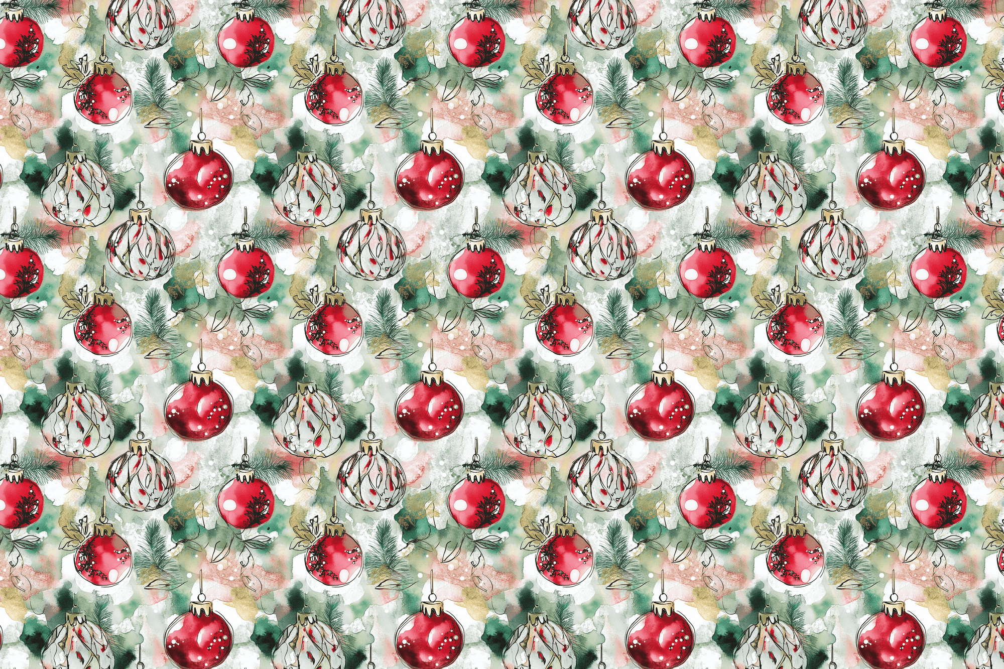 Brushstroke Beauty: Christmas Gift Wrap