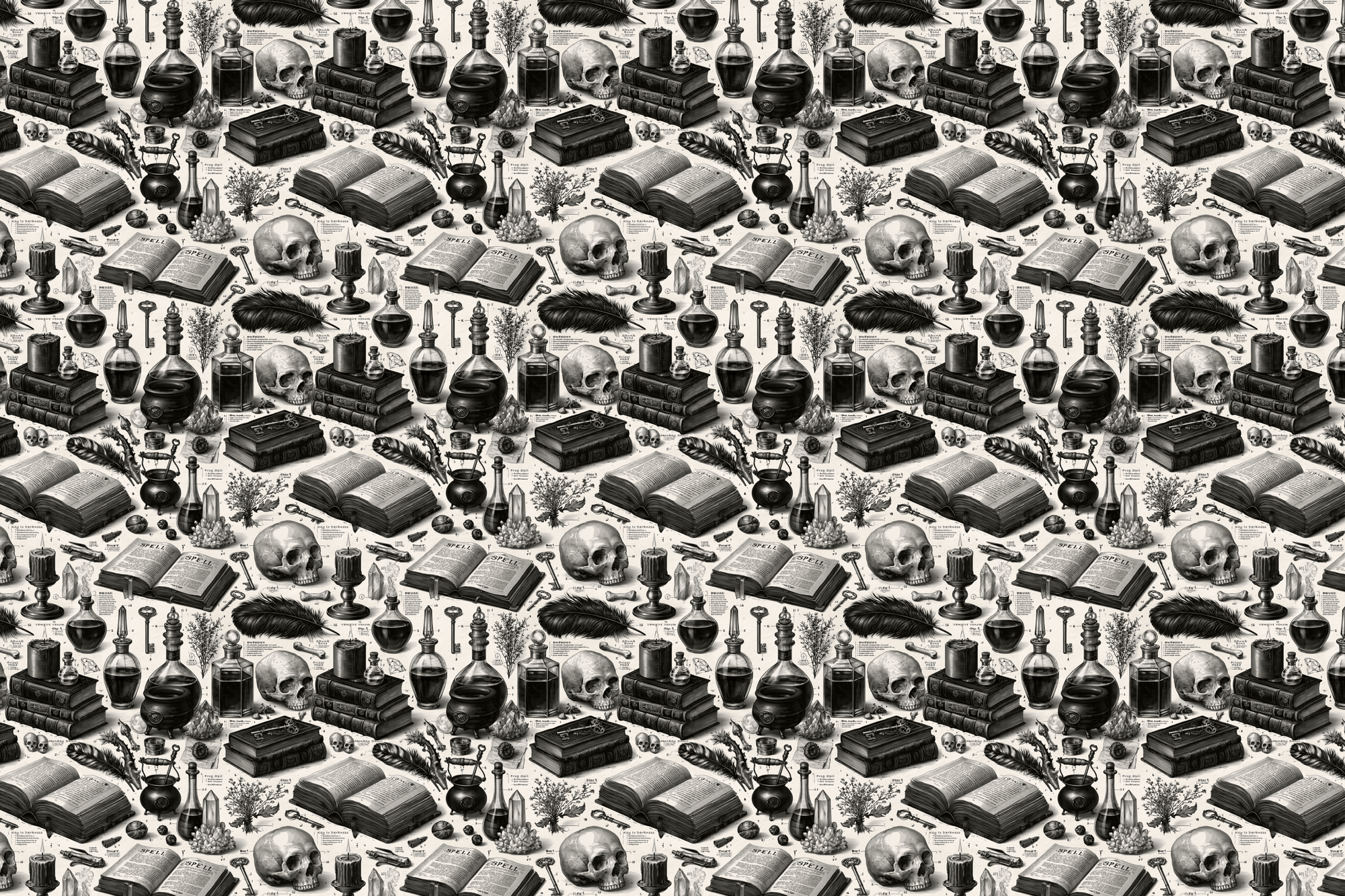 Cemetery Scholar: Gothic Alchemist Wrapping Paper