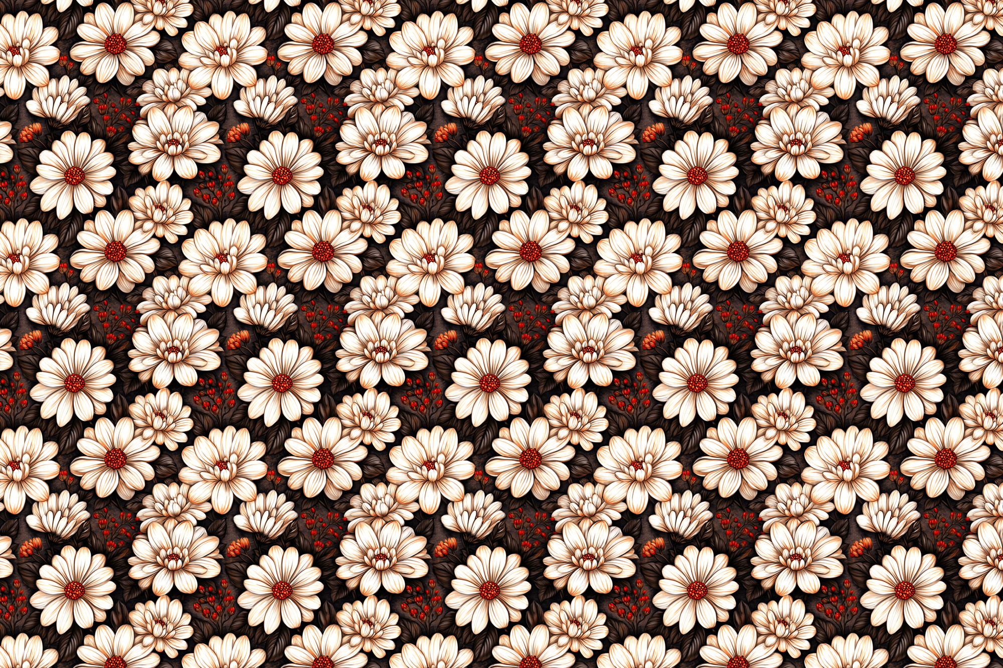 Daisy If You Do: Moody Floral Wrapping Paper