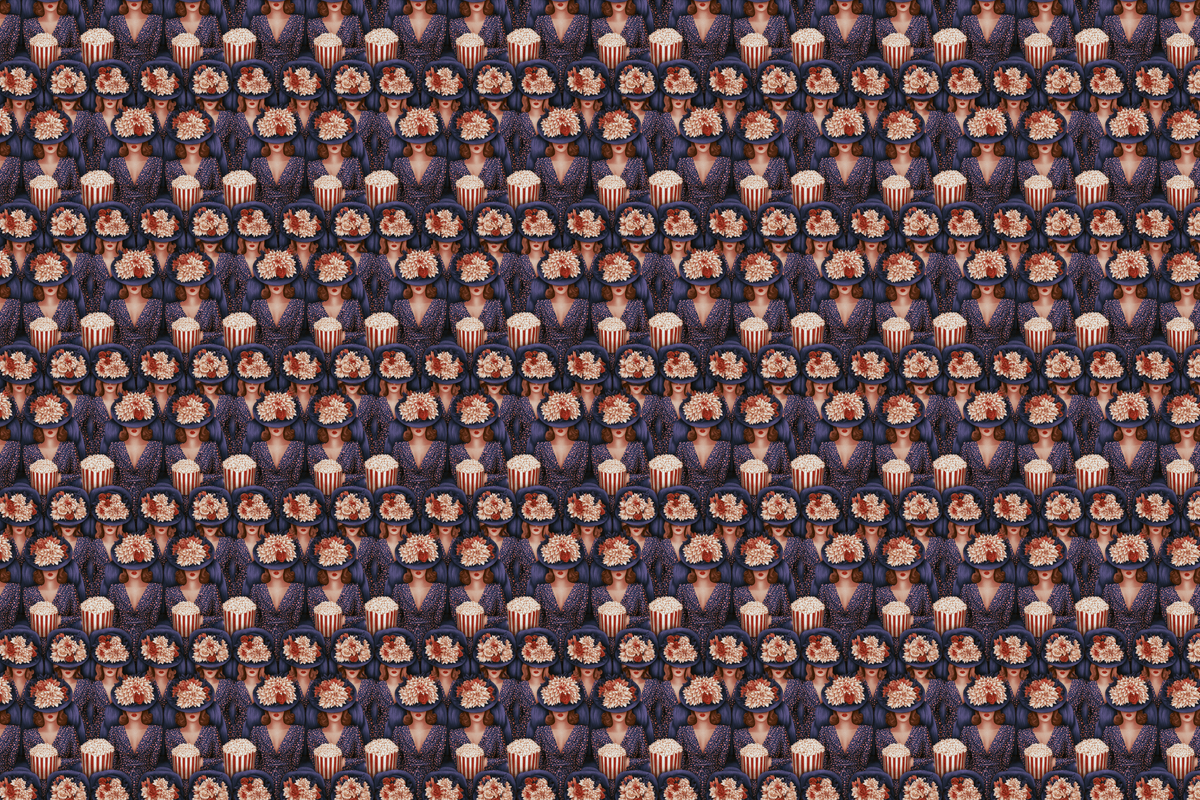 Cinema Sirens: Vintage Floral Wrapping Paper