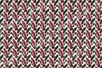 Elegant bohemian pattern featuring burgundy and grey feathers with coffee beans on a white background.