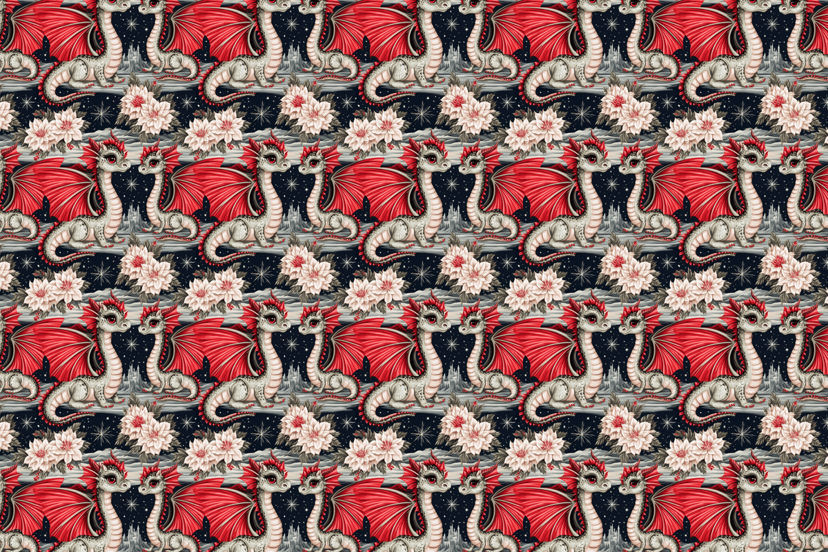 Gothic Garden Party: Celestial Dragon Gift Wrap