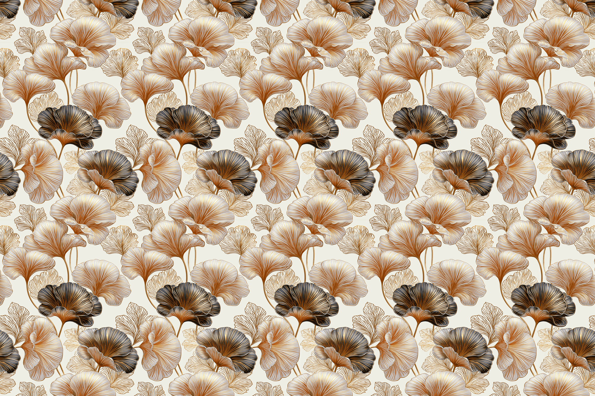 High-Society Herbarium: Gold Botanical Gift Wrap