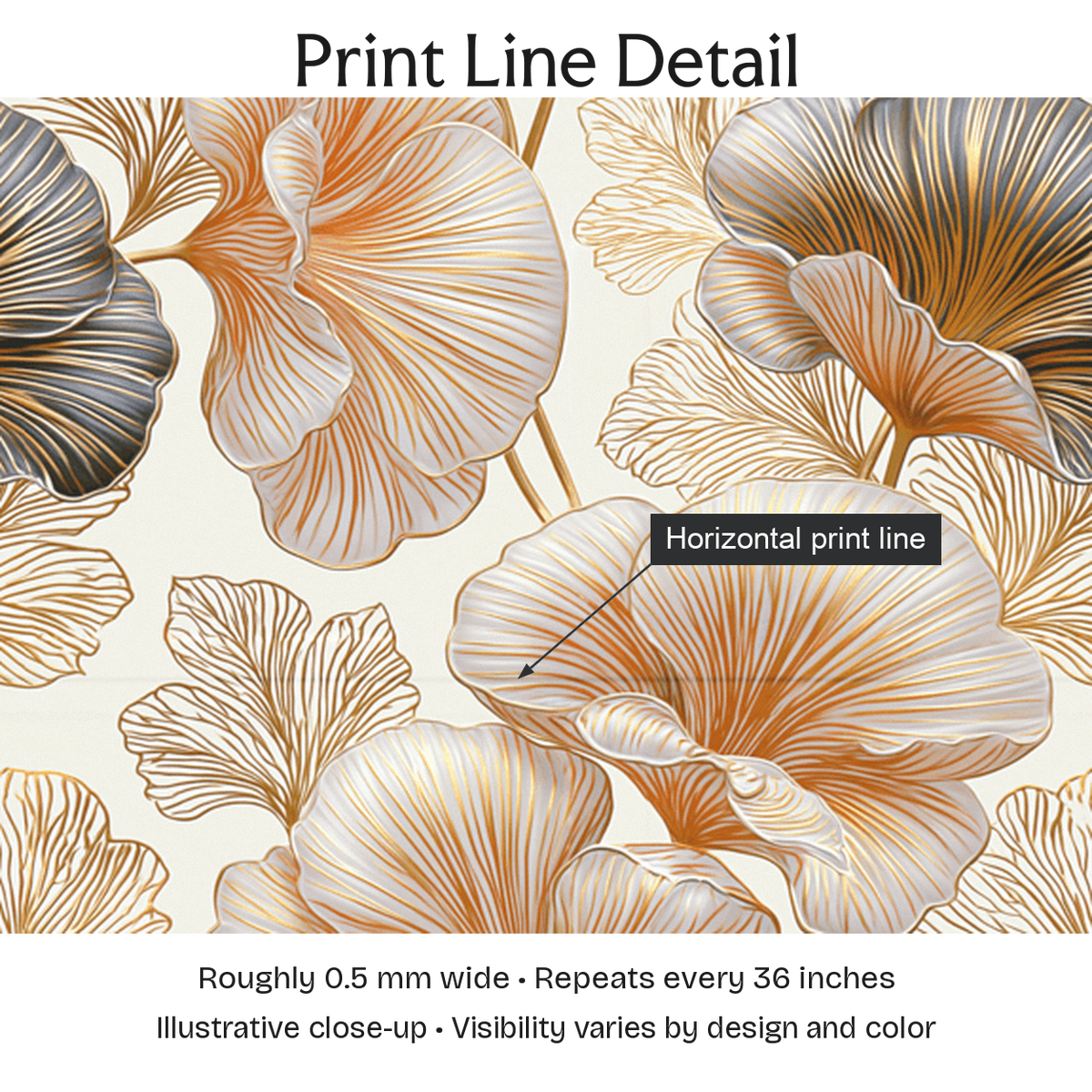 816790 — Print Line Detail. Illustrative close-up; visibility varies by design and color.