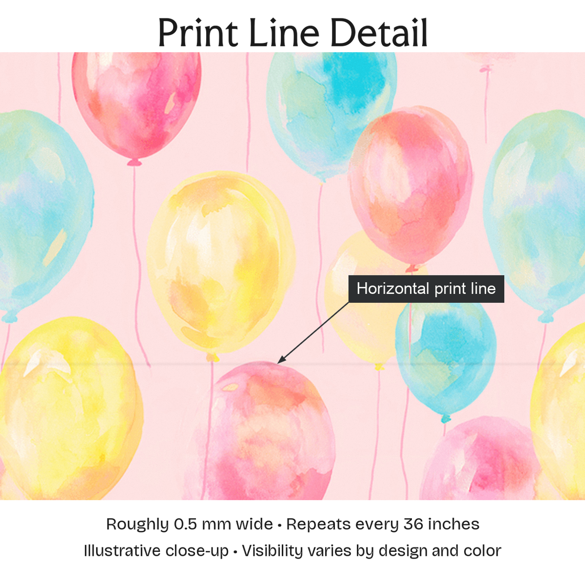 822036 — Print Line Detail. Illustrative close-up; visibility varies by design and color.