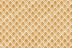 Elegant vintage damask pattern in warm gold and cream with ornate baroque floral motifs.