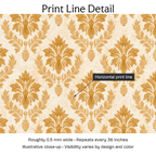 836775 — Print Line Detail. Illustrative close-up; visibility varies by design and color.